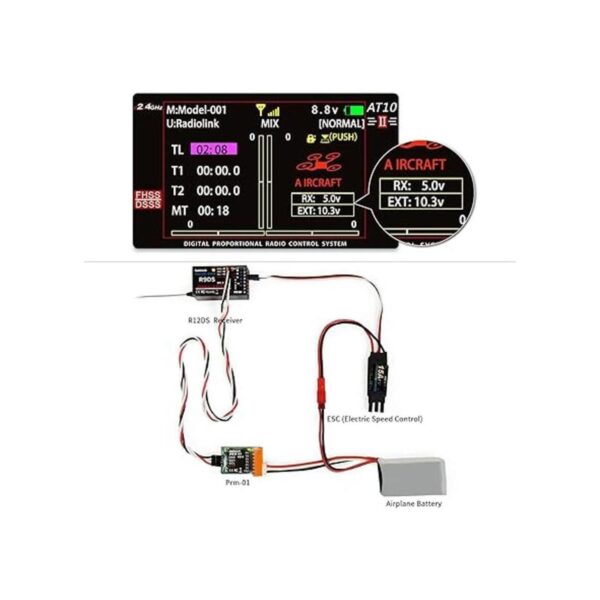 Radiolink PRM01 Módulo de monitor de batería de avión 1S6S_5