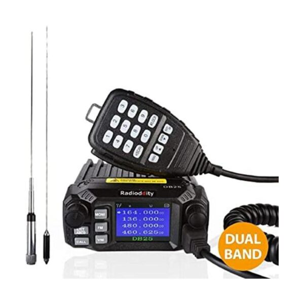 Radioddity DB25 Pro Mini radio móvil de doble banda_1
