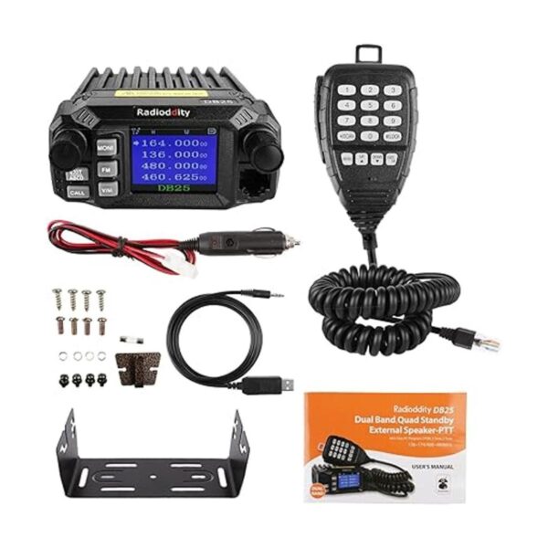 Radioddity DB25 Pro Mini radio móvil de doble banda_6