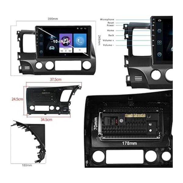 Radio estéreo para coche Honda Civic 20062011 Android 10.1_6