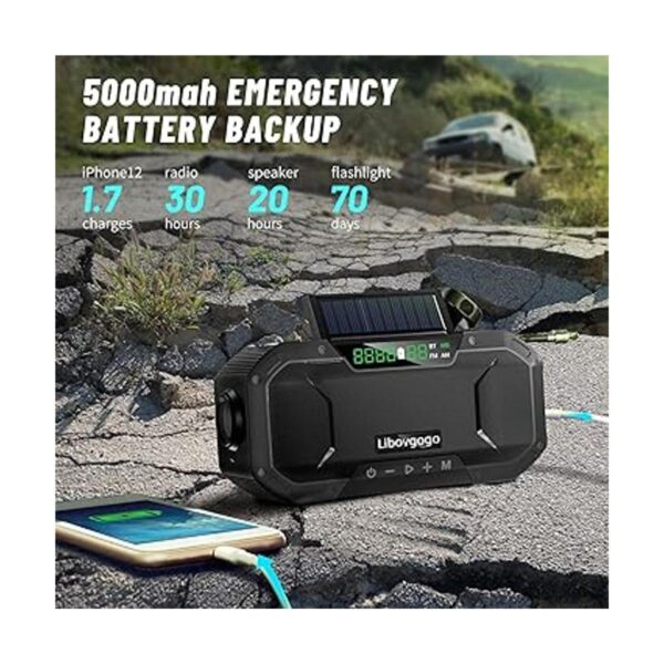 Radio de emergencia impermeable altavoz Bluetooth_3