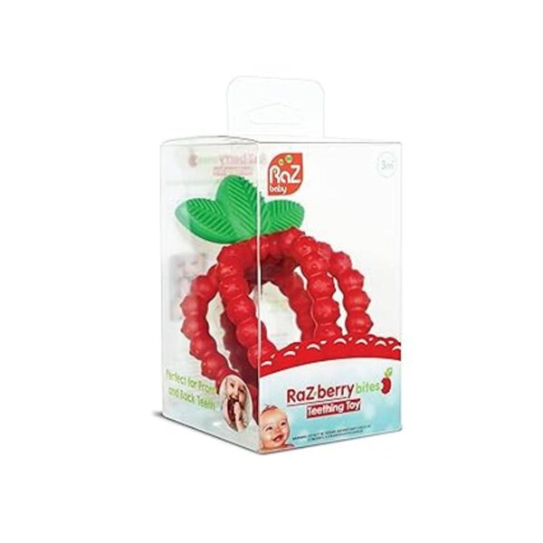 RaZbaby Juguete de dentición de silicona para bebés y_5
