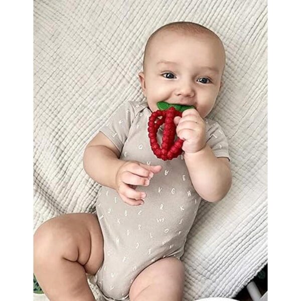 RaZbaby Juguete de dentición de silicona para bebés y_3