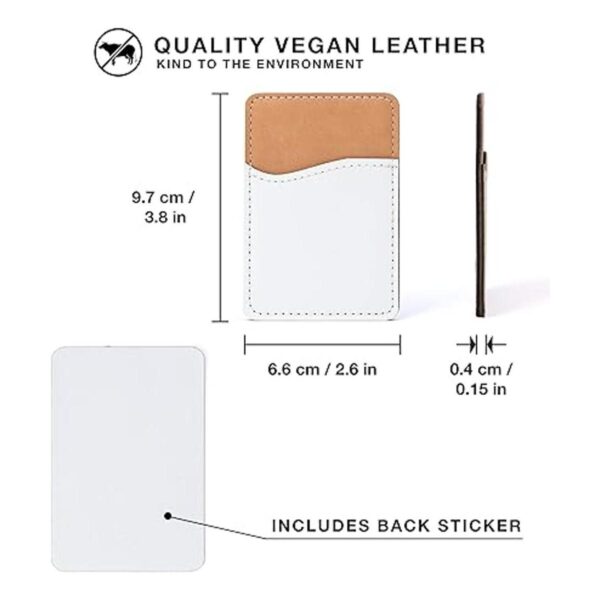 RYTOO Cartera de teléfono en blanco por sublimación
