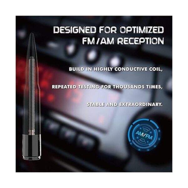 RYDONAIR Antena bala de 50 Cal compatible con Jeep_2