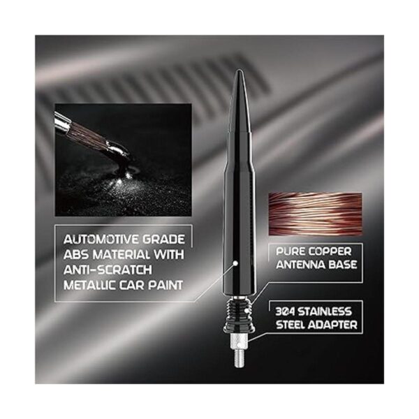 RYDONAIR Antena bala de 50 Cal compatible con Jeep_3