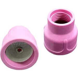 RX WELD 12 Taza de soldadura TIG rosa de cerámica_1