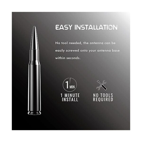 RYDONAIR Antena bala de 50 Cal compatible con Jeep_4
