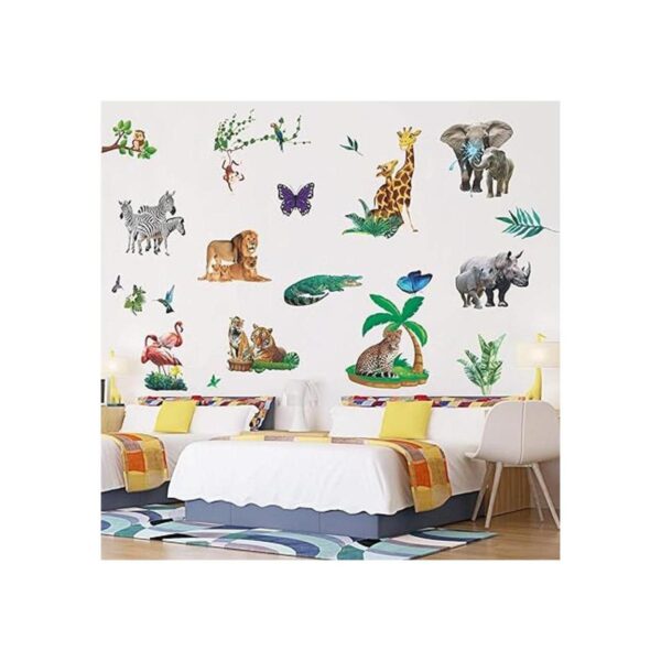 RW1011 3D Jungle Animal Pegatinas de pared Wild Safari_3