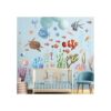 RW1045 colorido océano animales adhesivos de pared 3D