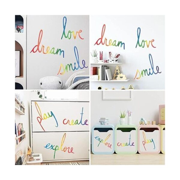 RW60067 coloridas pegatinas inspiradoras para pared Love