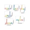 RW60067 coloridas pegatinas inspiradoras para pared Love