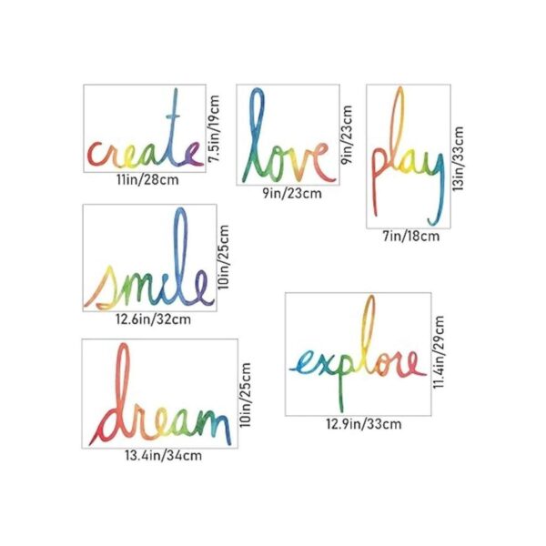 RW60067 coloridas pegatinas inspiradoras para pared Love