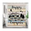 RV Shower Curtain Camper Shower Curtain Happy Camper