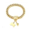 RUMYPET Collar de cadena de oro para perro con cadena de_1