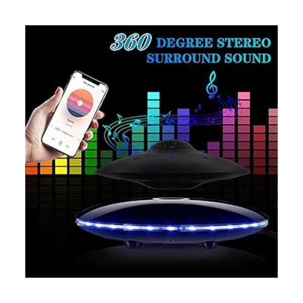 RUIXINDA Altavoz Bluetooth levitante con base de luces_4