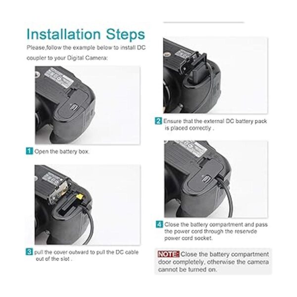 RUITOO EP5A DC Coupler EH5 AC Power Adapter Supply Kit de_6