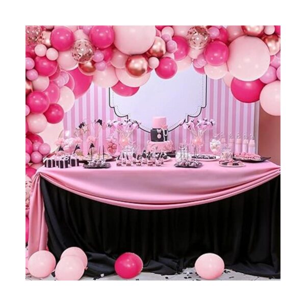 RUBFAC Kit de guirnalda de arco de globos rosados 160_5