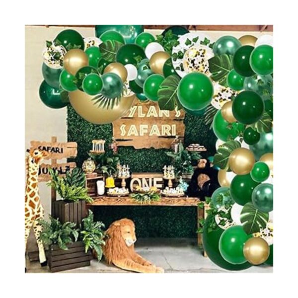 RUBFAC Kit de guirnalda de globos de fiesta de selva 152_6