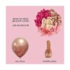 RUBFAC Kit de guirnalda de arco de globos rosados 160_3