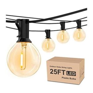 RTTY Cadena de luces para exteriores de 25 pies G40 luces_1