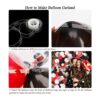 RUBFAC Kit de arco de guirnalda de globos rojos negros y_4
