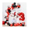 RUBFAC Kit de arco de guirnalda de globos rojos negros y_6