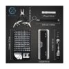 RT Crafts Juego de destornilladores de precisión 117 en 1