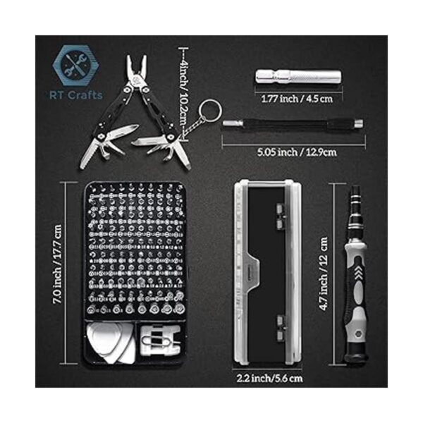 RT Crafts Juego de destornilladores de precisión 117 en 1