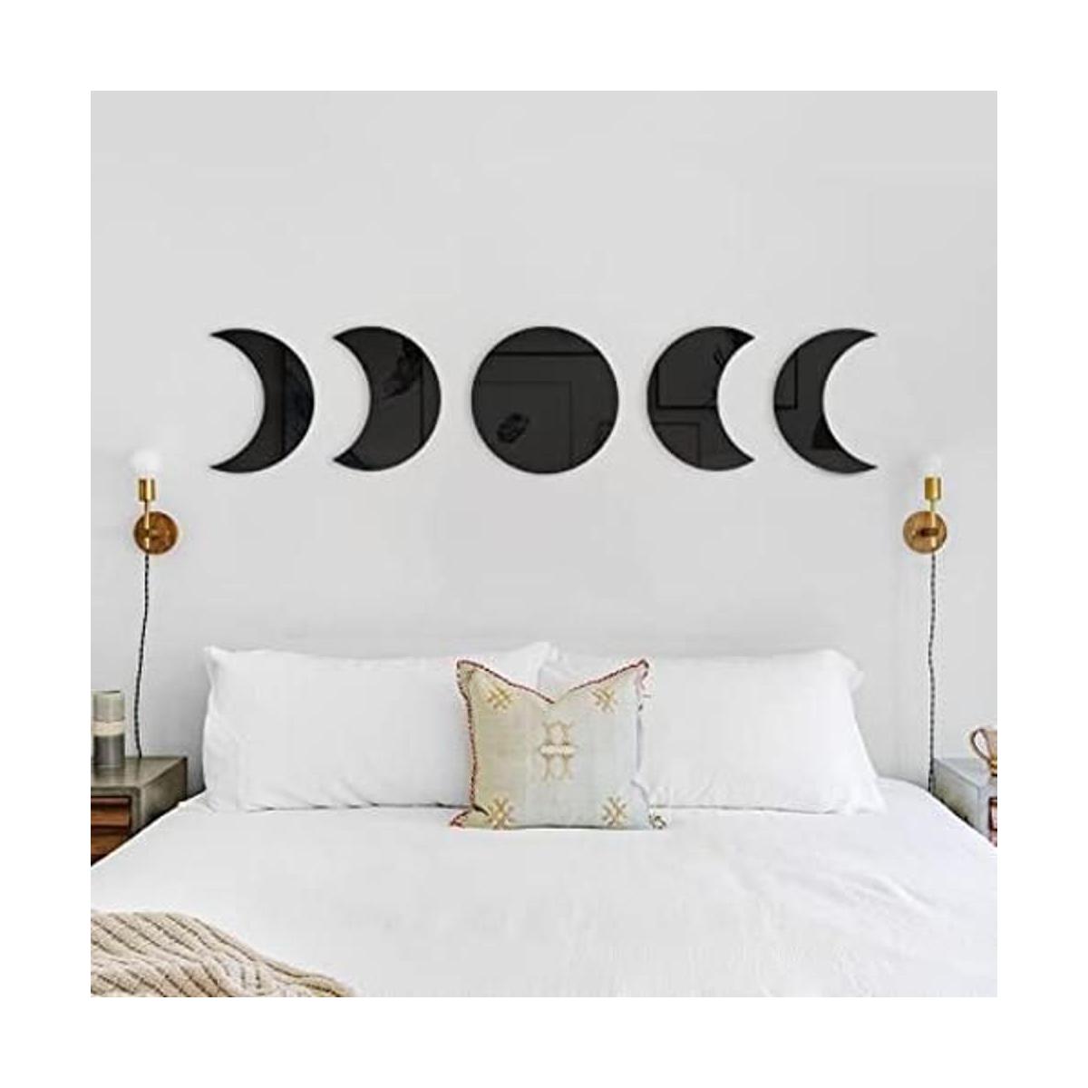 RTMISA Juego de espejos de fases lunares decoración