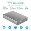 RSHTECH Carcasa de aluminio USB 3.1 Gen 1 HDD tipo C a_3