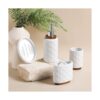 RQYIXI Juego de accesorios de baño de cerámica en relieve