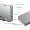 RSHTECH Carcasa de aluminio USB 3.1 Gen 1 HDD tipo C a_4
