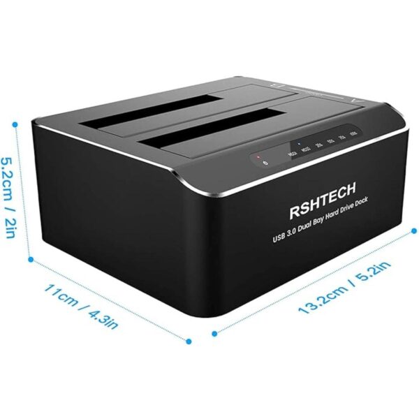RSHTECH Base de disco duro externa de aluminio USB 3.0 a_6