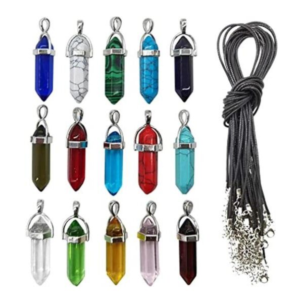 ROYHOO Juego de 30 cuentas de chakra puntiagudas curativas_1