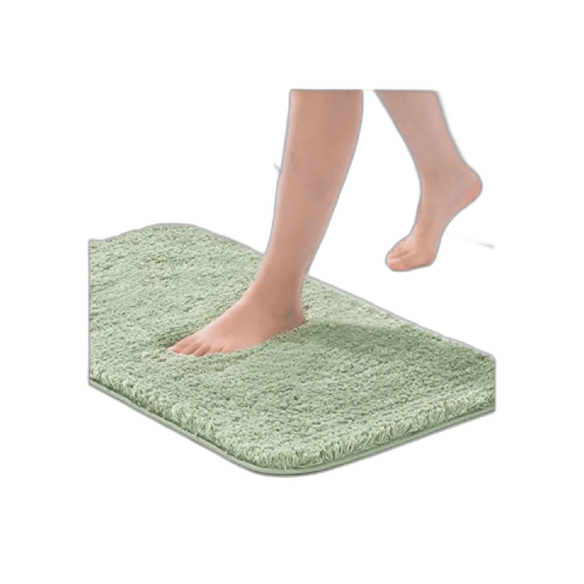 ROSMARUS Alfombra de baño lanuda antideslizante de 17 x 24