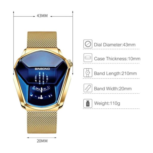 RORIOS Relojes de moda para hombres reloj de cuarzo_5