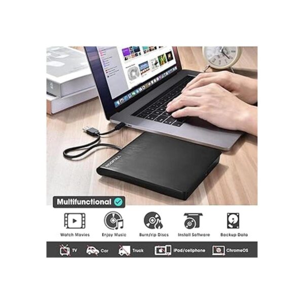 ROOFULL Grabador externo de CD DVD RW USB 3.0 tipo C_6