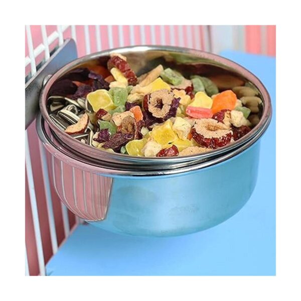 RONYOUNG Juego de 2 tazas de alimentación para pájaros_4