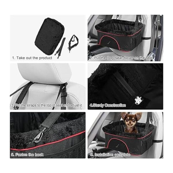 ROODO DogCat Booster Car Seat Premium Quality Metal Frame_5