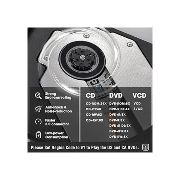 ROOFULL Grabador externo de CD DVD RW USB 3.0 tipo C_4