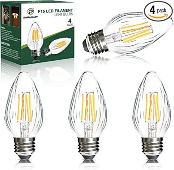 ROMANJOY Bombillas LED F15 de 4 W bombillas LED de_1
