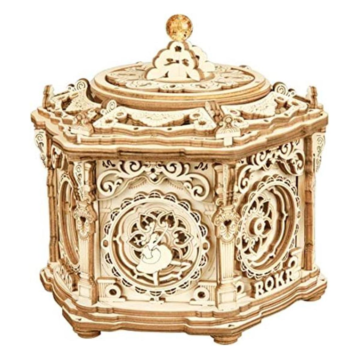 ROKR Caja de música de rompecabezas de madera 3D jardín