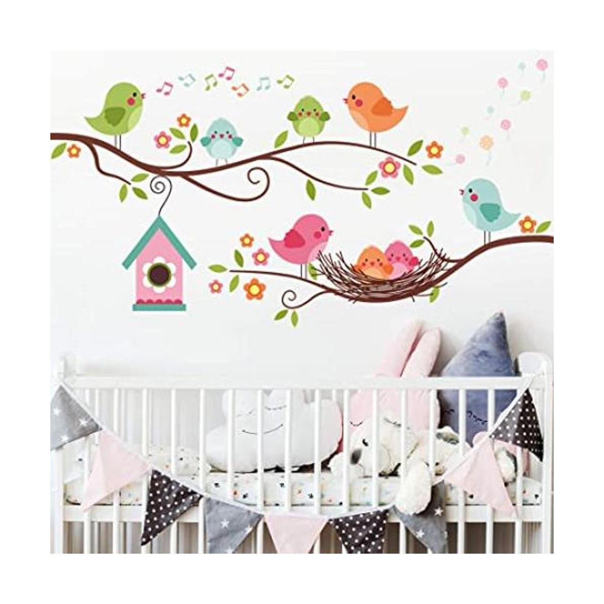 ROFARSO Colorful Cute Cartoon Lovely Robin Birds Singing