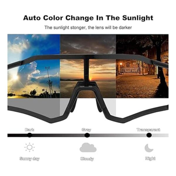 ROCKBROS Gafas de sol fotocrómicas para hombres y mujeres_2