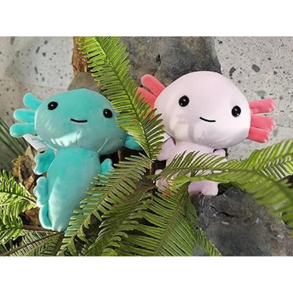 ROCHEMON Lindo animal de peluche de axolotl suave muñeca_2