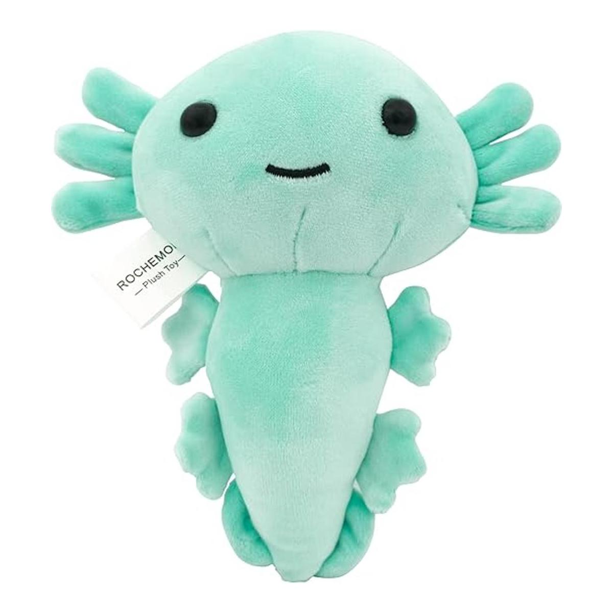 ROCHEMON Lindo animal de peluche de axolotl suave muñeca