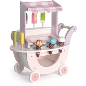 ROBUD Juguetes de carro de helado de madera para niños_1