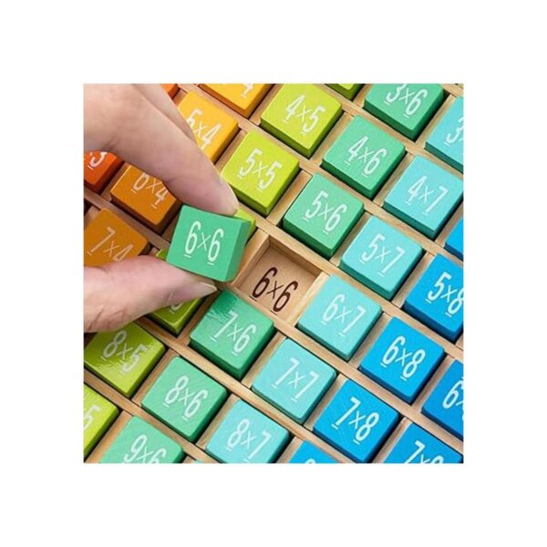 ROBUD Juego de mesa de multiplicación de madera y_2