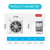 RLOZUI Ventilador de escape de 8 pulgadas 735CFM para_3